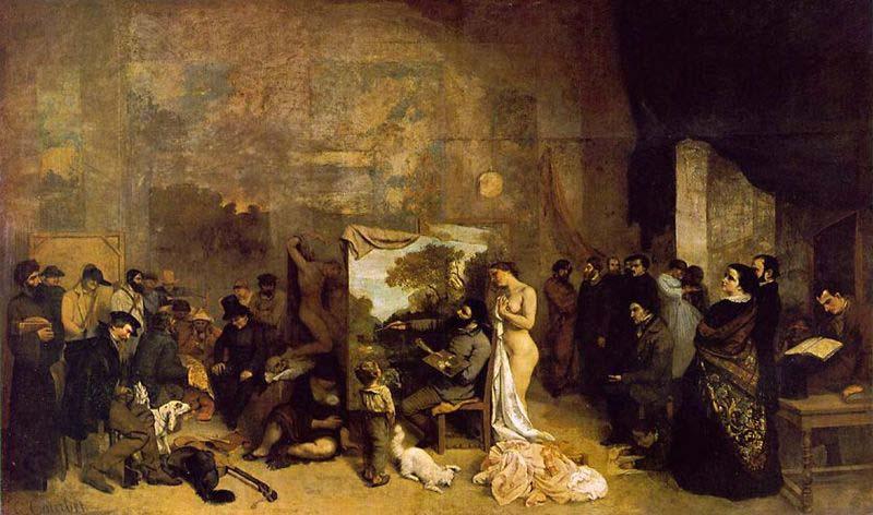 Gustave Courbet The Artist Studio Spain oil painting art